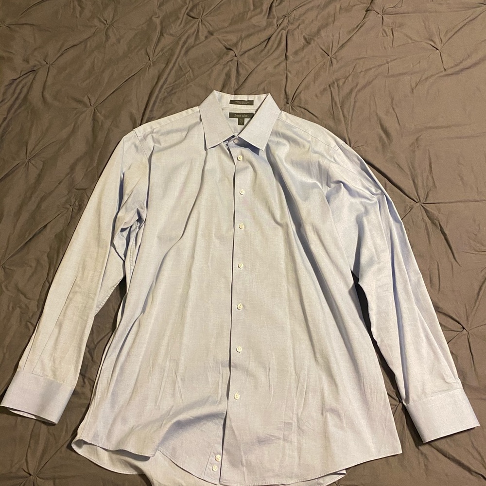 17 1/2, 34-35 Dress Shirt Long Sleeve Button Up